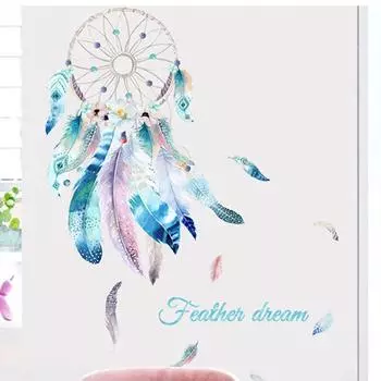 Cartoon Dream Catcher Network Living Room Decoration Wall Stickers Self adhesive Bedroom Beautification Wall Stickers 40x60 белый