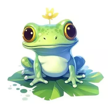 Cartoon Eyecatching Style Acrylic Frog Car Ornament For Unique Decor Interior 1