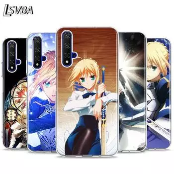 Cartoon fate stay night saber Silicone Cover For Honor 20 20S 20E 8 8A Prime 8X MAX 8C 8S 7A 7C 7S Pro Phone Case Honor 7C(5.7inch)