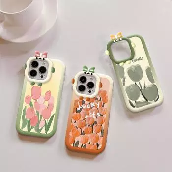 Чехол для телефона с рисунком из мультфильмов и тюльпанов, чехол-монстр с линзами, мягкий защитный чехол для Samsung Samsung A02S