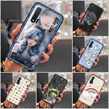 Cartoon Full wrap Phone Case For Huawei Nova6 5G Cover Silicone Soft case Durable protective Dirt-resistant TPU Cute Huawei Nova6 5G