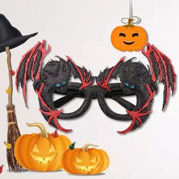 Cartoon Halloween Glasses Plastic Cosplay Eye Glasses Funny Bats Funny Glasses Party Decoration glasses with card