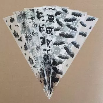 Cartoon Halloween Triangle Bag Easy to Use DIY Candy Bag Creative Candy Pumpkin Bag Children s style 2