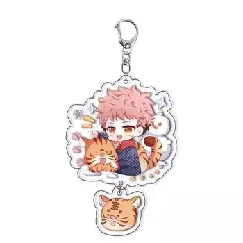 Cartoon Jujutsu Kaisen Acrylic Keychain Pendant Anime Peripheral Itadori Yuji Fushiguro Megumi Kugisaki Nobara Satoru Gojo Pendant Keyring