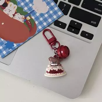 Cartoon Little Bear Keychain Delicate Bag Pendant Cute Cartoon Key Chains Bag Pendant style 1