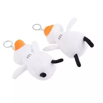 Мультяшная милая кукла-утка брелок для ключей автомобильная сумка аксессуар милый плюшевый парный брелок