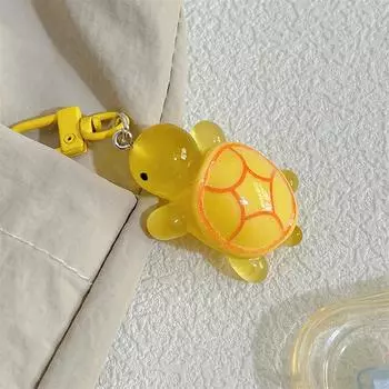 Мультяшная светящаяся цветная черепаха брелок для рюкзака подвески украшения подарки