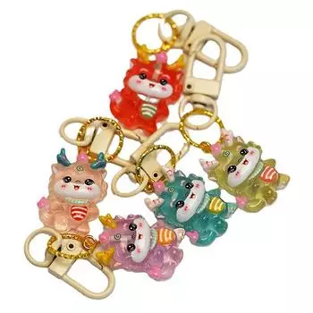 Мультяшный светящийся маленький дракон брелок рюкзак кулон подвески украшения подарки