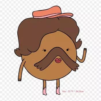 Cartoon Lumpy Space Princess Iron on Heat Transfer Printing Vinyl Patches Sticker for Clothes DIY Appliques Washable Patches