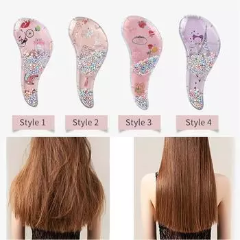 Мультяшная волшебная расческа антистатическая массажная щетка для кожи головы щетки для волос душевая массажная расческа расческа принадлежности для волос