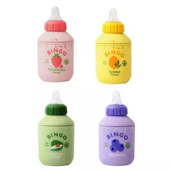 Cartoon Milk Bottle Household Kitchen Timer Mechanical Counters Clock For Cooking Timing for Baking Sports Gift Durable зелёный