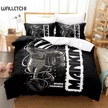 Cartoon Pattern Bedding Set Duvet Cover Set 3d Bedding Digital Printing Bed Linen Queen Size Bedding Set Fashion Design EU single(135x200cm)