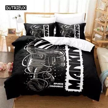 Cartoon Pattern Bedding Set Duvet Cover Set 3d Bedding Digital Printing Bed Linen Queen Size Bedding Set Fashion Design EU single(135x200cm)