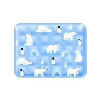 Cartoon Pattern Dog Cooling Mat Rectangle Cat Pad Mattress Puppy Cold Gel Pad For Dogs Cats S-Style D