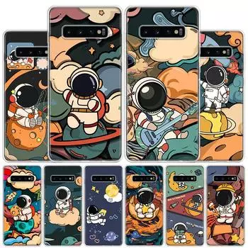 Чехол для телефона Cartoon Planet Astronaut Star Rocket для Samsung Galaxy S10 Plus S20 FE S21 S22 Ultra S10E S9 S8 + S7 Edge J4 Samsung S10