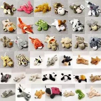 Cartoon Plush Animal Fridge Magnet Soft Plush Animal Magnetic Sticker Refrigerator Stickers Party 5