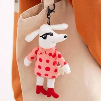 Мультяшные плюшевые животные брелок милые украшения брелок украшение рюкзак сумочка подвеска подарок для девочек женщин 3