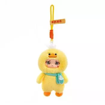 Cartoon Plush Capybara Toys Keychain Silicone Face Children Playroom Doll Decor