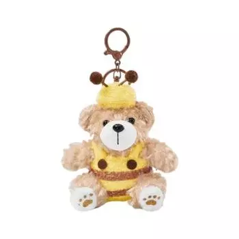 Cartoon Plush Keyring Animal Doll Pendant Kawaii Bee Bear Keychain School