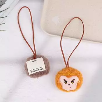 Cartoon Plush Toy Creative Stuffed Animal Doll Keychain Twist Doll Unzip Pendant A1