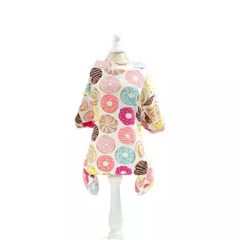 Cartoon Puppy Dog Pajamas Soft Puppy Rompers Pet Apparel Dog Jumpsuit For Dogs Puppy M-donuts