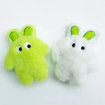 Cartoon Rabbit Plush Toy Keychain Sweet Kawaii Keychain Pendant For Women Girls Backpack Decoration Accessories Gifts зелёный