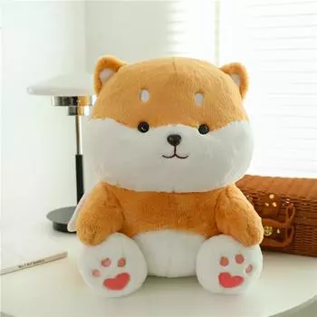 Cartoon Shiba Inu Doll Cute Husky Dog Plush Toy Video Game City Doll Machine Gift Woman 40cm0.63kg