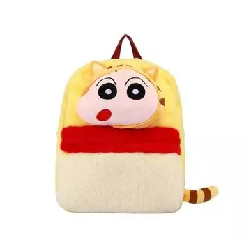 Cartoon Shinchan Crayon Doll Backpack Fluffy Kid Backpack For School Outings And