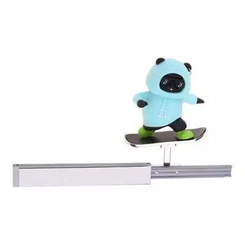 Cartoon Skateboarding Bear Decorations Center Screen Sliding Ornament for Car красный