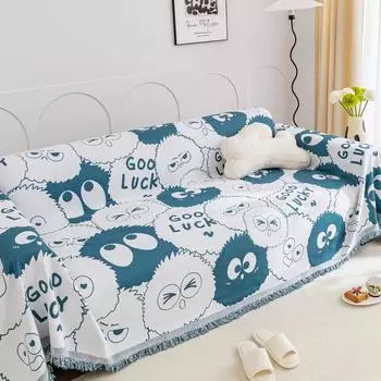 Cartoon Sofa Cover Cloth Four Seasons Universal Anti-Scratching Sofa Cover Cover Towel All-Inclusive Universal Sofa Seat Cover Cover 180*130cm