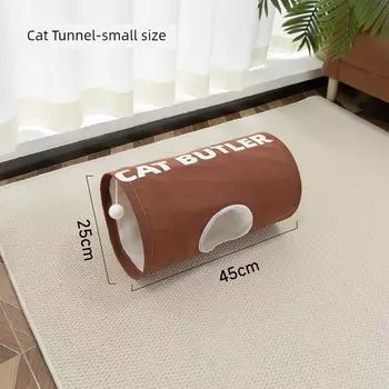 Cartoon Straight-leg Foldable Storage Stuffy Cat Tunnel Cat tunnel [small size] 45*25cm