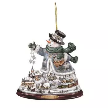 Cartoon Style Delightful Santa Claus And Christmas Tree Acrylic Car Accessory Holidays For