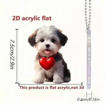 Cartoon Style Fun Acrylic Christmas Tree Car Pendant For Holiday Home Decoration