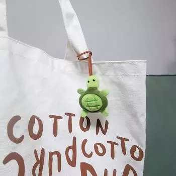 Cartoon Turtle Plush Keychain Plush Stuffed Turtle Brooch Cute Bag Name Tag Backpack Decor Key Chain(A)
