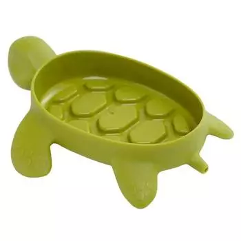 Cartoon Turtle Soap Box Without Lid Draining Soap Box Without Water Accumulation Dormitory Bathroom Soap Box Storage Rack зелёный