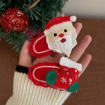 Cartoon Versatile Christmas Hair Clip Cute Santa Claus Christmas Tree Elk Hair Ring Party Holiday Hair Accessories Gifts A5