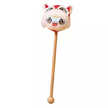 Cartoon Zodiac Snake Hammer Stick Soft Back Massage Stick Snake Mascot Massage Hammer Back Knock