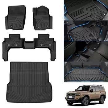 CARVANTA Toyota Land Cruiser 250 series коврик для пола коврик для багажника Land Cruiser 250 3D коврик для багажа апрель 2024 текущий LAND CRUISER 250 3D коврик для пола