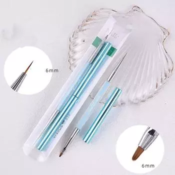 Carving UV Gel Brush Nail Painter Nail Dotting Pen Nail Art Brush Nail Hooking Pen Nail Liner Pen розовый