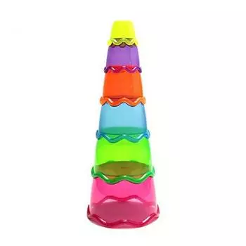 Cas B Play Wave Cup Stacking 6PCS, 1 комплект, корейские детские товары