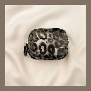 Case Airpod3 for Apple Pro Earphone Case Second Generation Wireless Bluetooth Third Generation Aipods2 Generation Airpodpro Fourth Generation 5 5 AirPods 3 [Retro black leopard print] send Hook