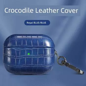 Case Applicable to Apple 1/2 Generation Protective Case 3 Generation Pro2 Drop-Resistant Box Airpods4 Earphone Bag 5 Generation Minimalist Tide Fancy Airpods Pro Royal Blue