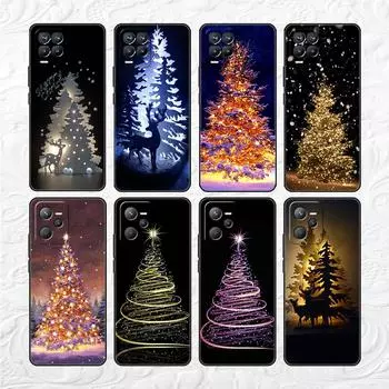 Case For Realme 8 C21y GT Neo 2 3 8i C21 7 C11 6 C12 C35 C3 GT 9 Pro C12 Master Funda Phone Cover Merry Christmas Tree Deer Realme 8i