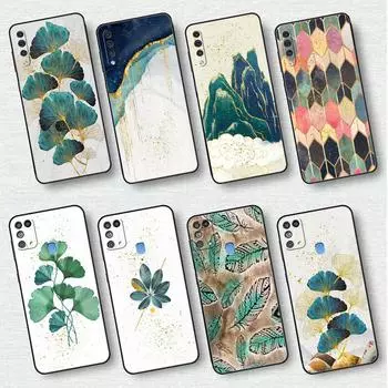 Чехол для Samsung Galaxy A50 A70 A30 A20s A20e A10 A40 A10s A10e M52 M51 M31 M30s M13 5G черный чехол для телефона роскошный золотой фольгированный арт Samsung A70