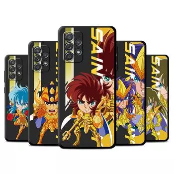Case For Samsung Galaxy A52 A53 A32 A12 A13 A14 A34 A33 A51 A71 A22 A72 A02 A03 A04 A23 A24 TPU Phone Cover Saint Seiya Anime Samsung A02s