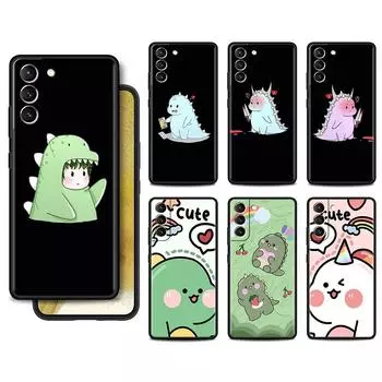 Case For Samsung Galaxy S22 S20 Ultra S21 FE S10 S9 Plus Note 20 10 Lite 9 Soft Phone Cover Shell Dinosaur Cartoon Samsung S21 5G