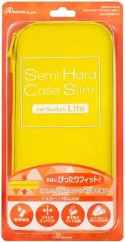 case for Switch Lite slim yellow Semi-hard