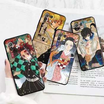Case For Xiaomi Mi 11 Lite 5G NE 11T Pro 10T 9T 12 12T 12S 12X 11X 11i Note 10 9 Silicone TPU Phone Cover Demon Slayer Art Funda Mi 9