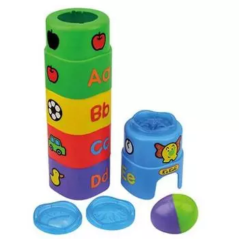 Умная игрушка для складывания стаканчиков Case Kids KA10629, разноцветная, 1 шт., корейские детские товары