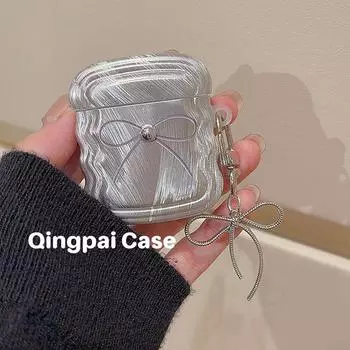 Case New Arrival Second Generation Protective Case Airpods3 Headset Protective Case Earphone Case Apple 2/3 Generation All-Inclusive Soft Case Apple AirPods Single shell + ornaments